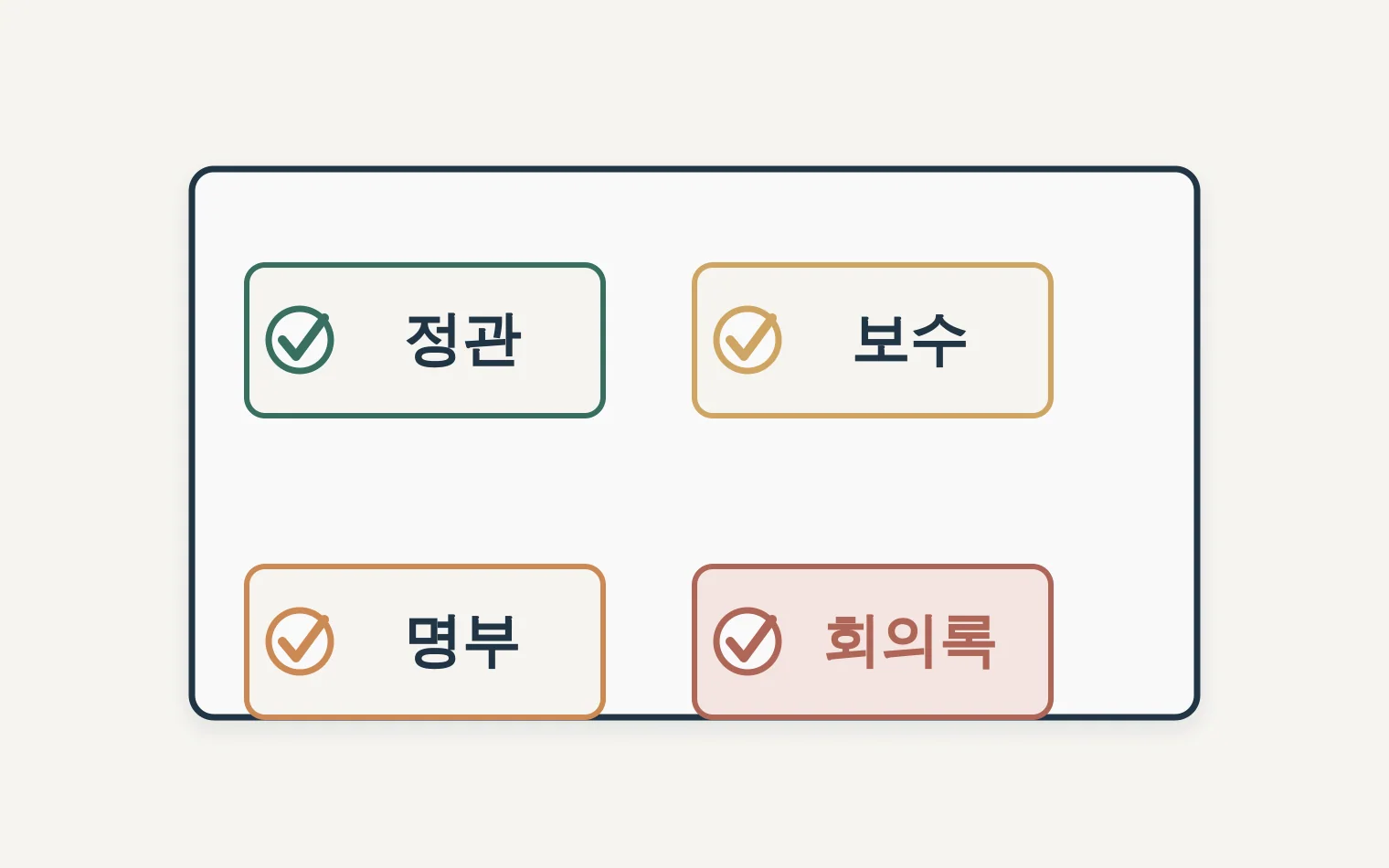 설립 첫 달 정관 보수 주주명부 회의록 체크리스트