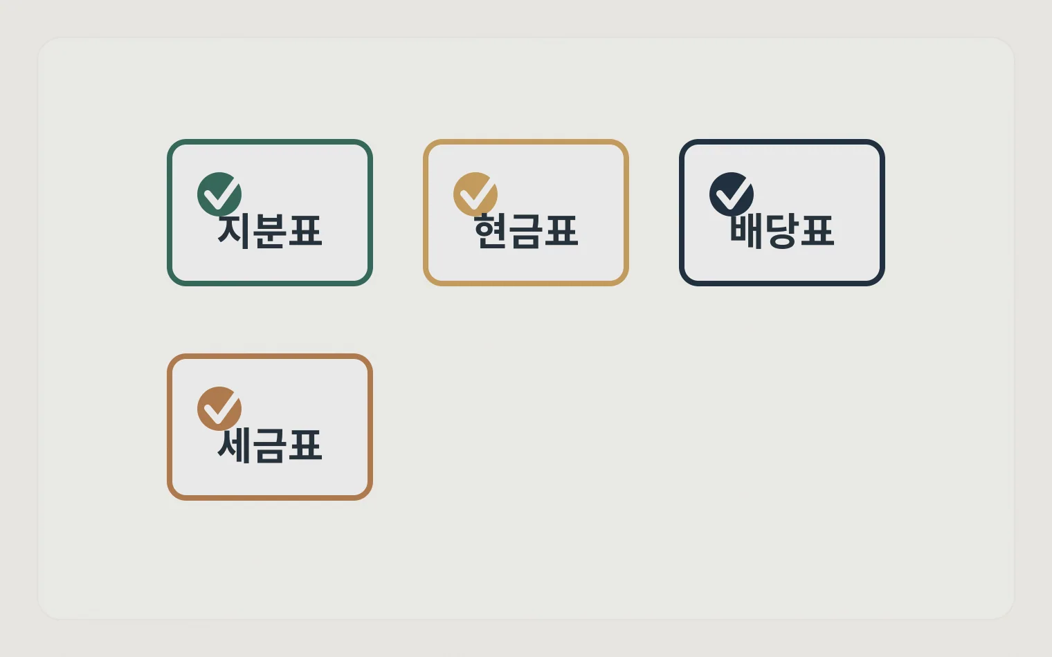상속세 검토 전 지분표 현금표 배당표 세금표를 확인하는 체크리스트
